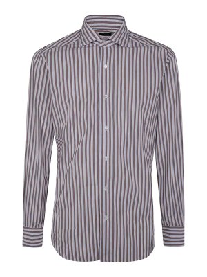 BARBA: Chemises - Chemise - Marron