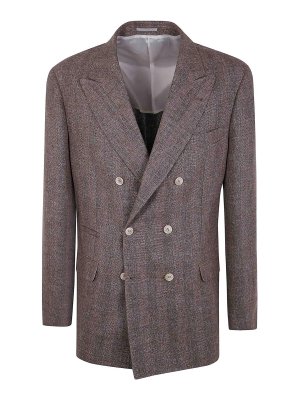 BRUNELLO CUCINELLI: Casualjacken - Casualjacke - Braun