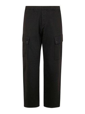 C.P. COMPANY: tracksuit bottoms - Diagonal Raised Fleece Cargo Sweatpants