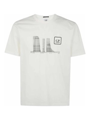 C.P. COMPANY: t-shirts - Jersey Urban Buildings T-Shirt