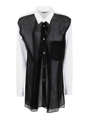 COMME DES GARÇONS HOMMES PLUS: Hemden - Hemd - Weiß