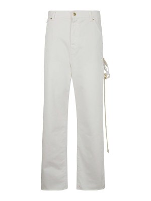 デニム・ジーパン ETRO Baggy chevron jeans White WRNB0005AC169 Etro Baggy Chevron Jeans - White - Women | WRNB0005AC169W0111