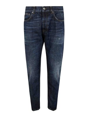 DONDUP: Jeans à jambe droite - Jean Droit - Bleu