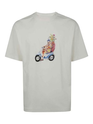 Dries Van Noten Heaton White Cotton Blend T-Shirt | 211201603001