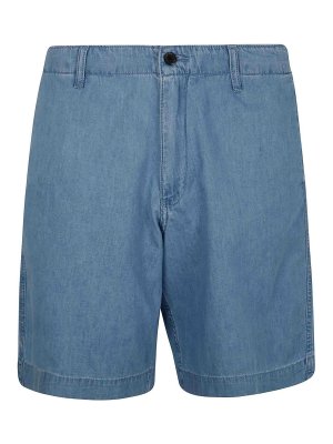 EMPORIO ARMANI: トラウザーショーツ - ショートパンツ - ブルー