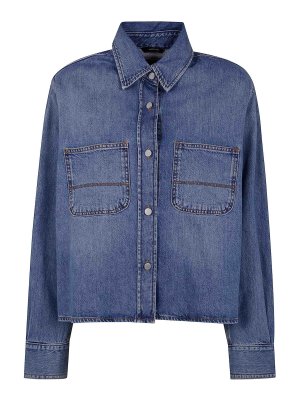 Tシャツ・カットソー HAIKURE WANDA MEDITERRANEAN BLUE (HEW06083DF127L0875 L0875) Haikure Wanda Shirt - Mediterranean Blue – GRACE Melbourne