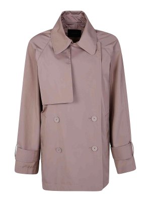 トレンチコート JOSEPH SS25 CHISWICK COAT RAINWEAR (JP001718 1251) Chiswick Rainwear Trench Coat in Grey | JOSEPH CA