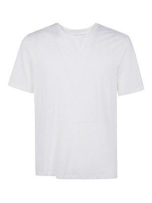 Majestic Filatures: crew necks - Short Sleeves Round Neck Sweater