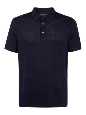 Tシャツ・カットソー Brioni SS25 Knitted polo shirt (UMKC0LPBK02 4000) Brioni Knitted Polo Shirt - Blue - Men | UMKC0LPBK024000