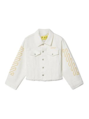 OFF-WHITE: Chaquetas denim - Chaqueta Vaquera - Blanco