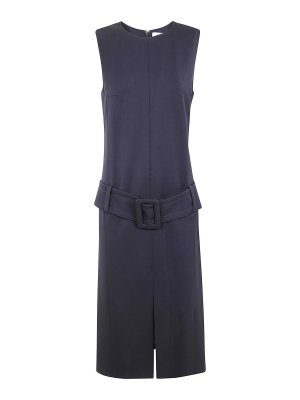 PATOU: knee length dresses - Belted Midi Dress