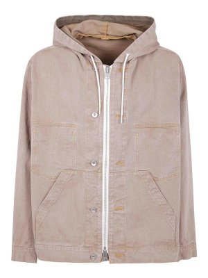 Sacai: Sudaderas y suéteres - Sudadera - Color Carne Y Neutral