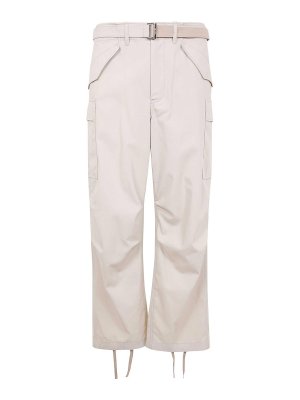 Sacai: casual trousers - Cotton Twill Pants