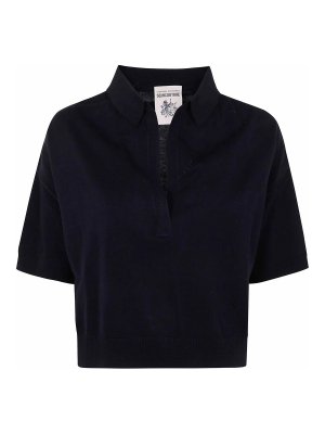 Tシャツ・カットソー FABIANA FILIPPI Fabiana Filippi Virgin Wool Polo Fabiana Filippi Virgin Wool Polo - Black - Women | MAD215F053825