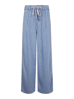 Pinko Blue Piove Pants - Blue - Women | 104701A2BQG82
