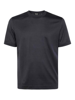 Zanone Short Sleeve Cotton T-Shirt - Blue - Men
