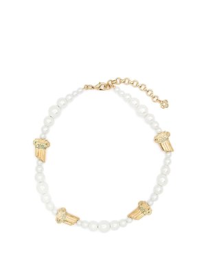 Moschino Pearl Necklace - White - Women | 914484111006