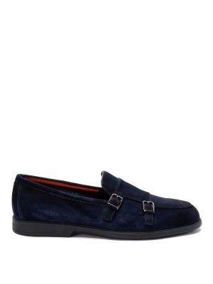 SANTONI: Mocassins & Chaussures bateau - Mocassins - Bleu