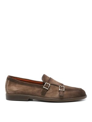 SANTONI: Mocassins & Chaussures bateau - Mocassins - Marron