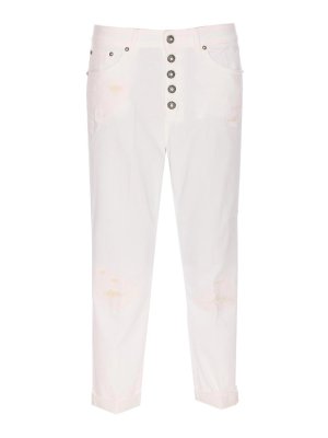 DONDUP: カジュアルトラウザー - カジュアルパンツ - 白