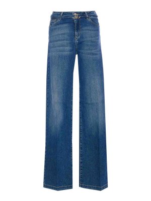 Liu Jo: Jeans évasés - Jean Bootcut - Bleu