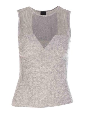 Pinko: Tops & Tank tops - Grey Shispare Top