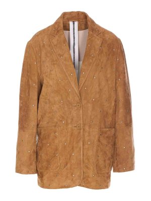 Brunello Cucinelli Blazer In Suede - Brown - Women