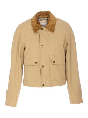 BURBERRY: Chaquetas casual - Chaqueta Casual - Beis