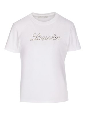 Tシャツ・カットソー LANVIN Women Tops TS9030J17601 White Lanvin White T-Shirt - White - Women | TS9030J17601 | thebs.com