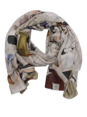 Rabanne Scarf - Gold - Women | 19ABB0018MET046P711 | thebs.com