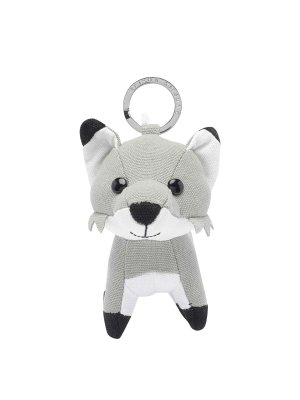MAISON KITSUNÉ: key holders - Grey charm peluche