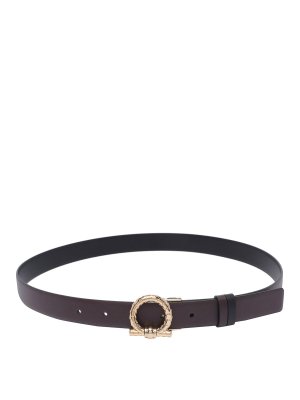 Philosophy di Lorenzo Serafini Belt With Logo - Red