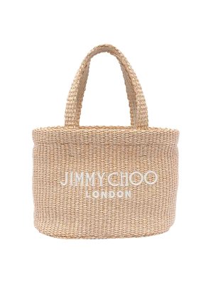 JIMMY CHOO: totes bags - Beige Tote Bag