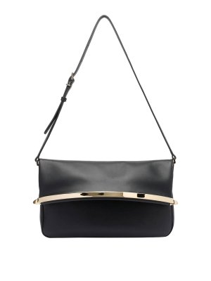 【送料&関税込】Ferragamo arch Black Matte Leather Bag Ferragamo | Arch black shoulder bag | Savannahs
