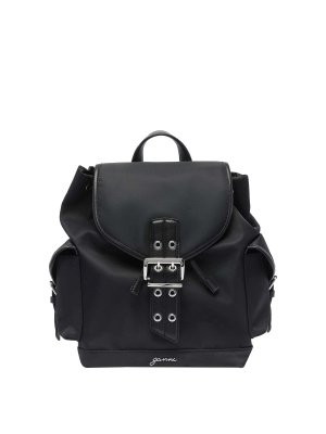 GANNI: バックパック - バックパック - 黒