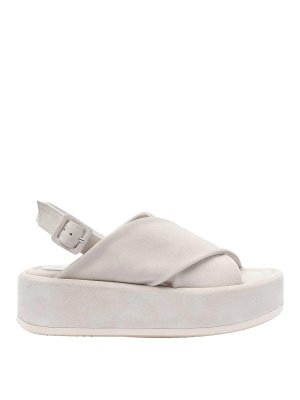 Paloma Barcelò: espadrilles - White Basima Wedges