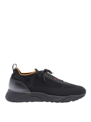 SANTONI: trainers - Black Sneakers