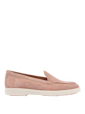 SANTONI: classic shoes - Pink Yaltamoc Loafers