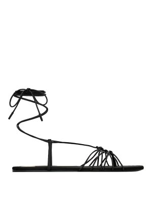 SAINT LAURENT: sandals - Black Babylone Sandals