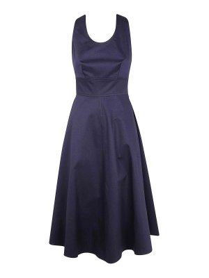 Max Mara Studio Lambro Polo Dress In Lace - Blue