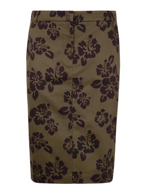 スカート ALEXANDRE VAUTHIER Velvet midi skirt Red 233SK1952 Alexandre Vauthier Cotton Velvet Midi Skirt | Green | FARFETCH