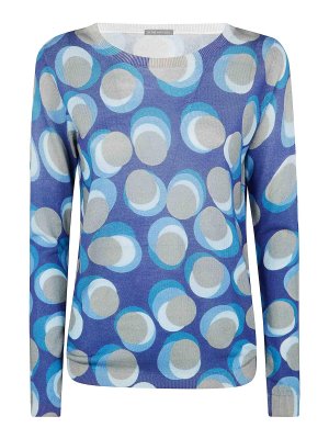 IN BED WITH YOU: crew necks - Printed Boat Neck Sweater