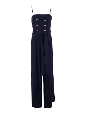 オールインワン・サロペット ELISABETTA FRANCHI Women Jumpsuits TJ37I51E2DM2 Blue Elisabetta Franchi zip-detailing Denim Jumpsuit | Blue