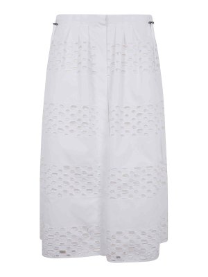 スカート BALMAIN 'Fringed Tweed' skirt White CF1LB049KF46 Balmain Fringed Tweed Skirt - White - Women | CF1LB049KF46GAD