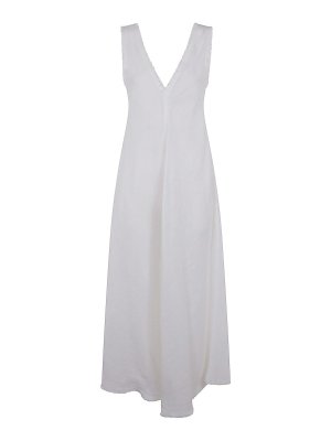 ワンピース J W ANDERSON DENIM TWILL TRAPEZE DRESS J.W. Anderson Denim Twill Trapeze Dress - White