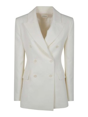ジャケット BRUNELLO CUCINELLI SUIT TYPE BELT JACKET (MH1267340 C600) Brunello Cucinelli White Suit Type Belt Jacket for Women