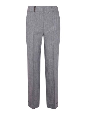 Off-White Pinstriped trousers - Grey - Women