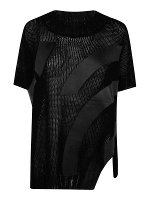Rick Owens Low neck biker jacket - Black - Women | RP16S9701LN09