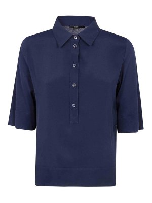 Tシャツ・カットソー BARBOUR Woman Polo Shirt Blue LML0634 NY12 Polo Barbour celeste da donna Portsdown LML0634 – Sir126