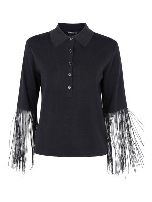 Tシャツ・カットソー FABIANA FILIPPI Fabiana Filippi Virgin Wool Polo Fabiana Filippi Virgin Wool Polo - Black - Women | MAD215F053825